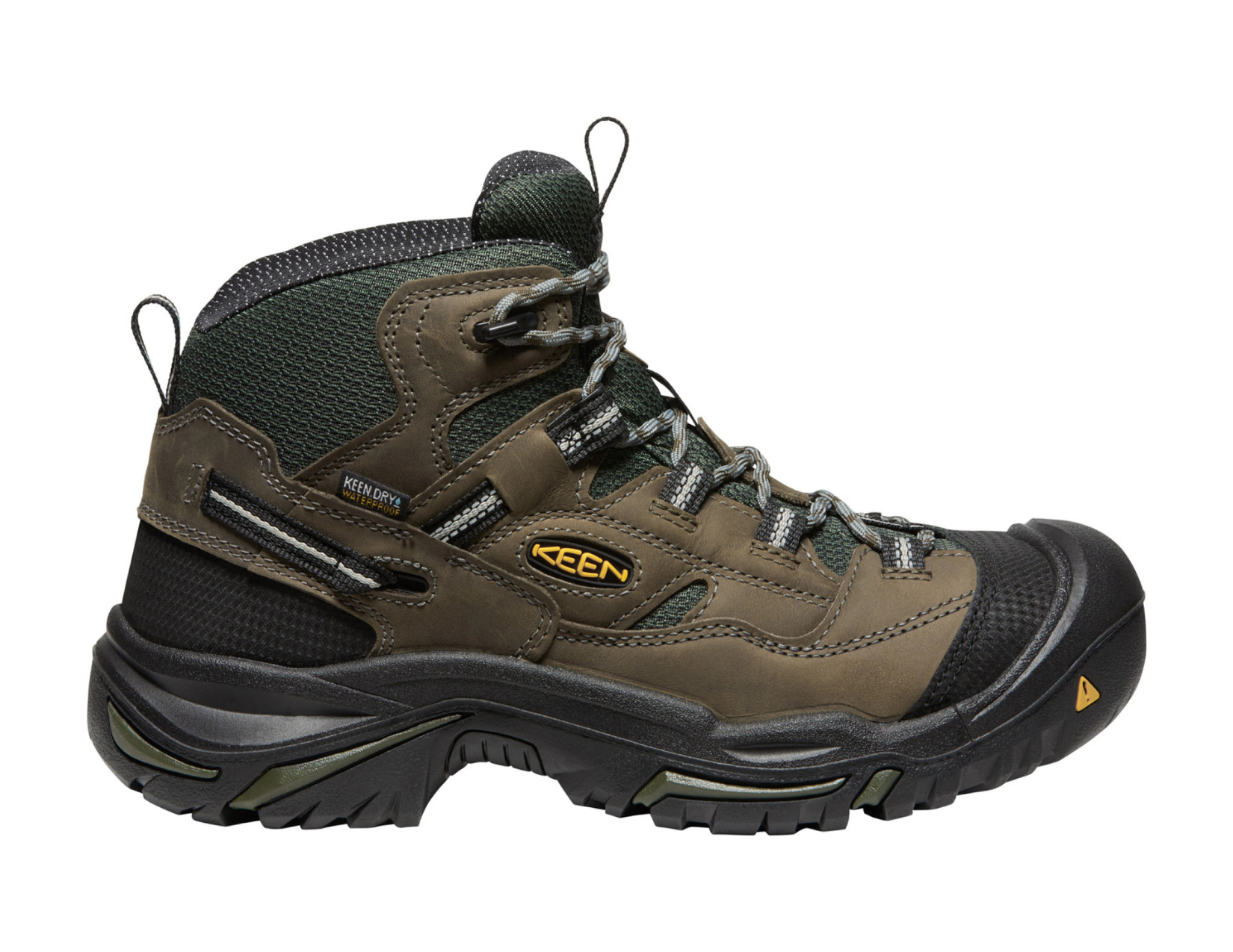 Keen® Men's Braddock Waterproof Mid (Steel Toe) Gargoyle/Forest Night